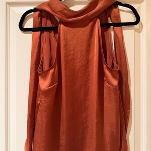 Wilfred Terracotta Sleeveless Blouse